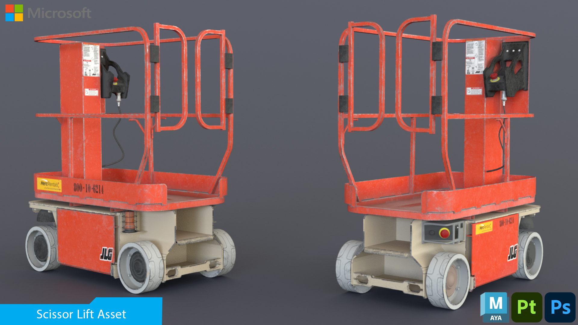scissor lift render